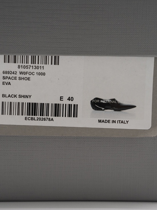 Balenciaga Space Shoe Shiny Black Men\'s size 40eu 7 US main image 7